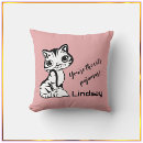 Search for pink cat cushions Pretty