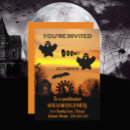 Search for black and orange halloween invitations Scary