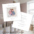 Search for square birth announcement cards Contemporary