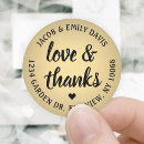 Search for love and thanks return address labels Thank you