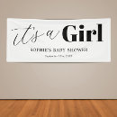 Search for girl baby shower banners Minimal