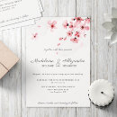 Search for pink cherry blossom wedding invitations Romantic delicate floral botanical