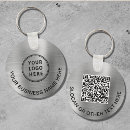 Search for your company logo key rings Qr code