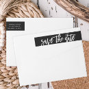 Search for modern save the date return address labels Elegant