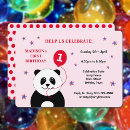 Search for cute red panda invitations Modern
