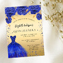Search for royal blue gold quinceanera invitations Dress