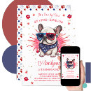 Search for dog 1st birthday invitations Summer