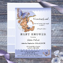 Search for butterfly bear invitations Purple