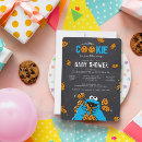 Search for monster baby shower invitations Sesame street celebration