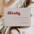 Search for retro wedding enclosure cards Modern