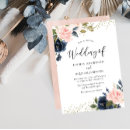 Search for blush and navy invitations Flowers