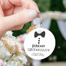Search for black bow key rings Tuxedo