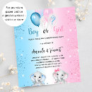 Search for gender reveal invitations Boy or girl
