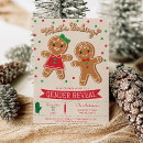 Search for gingerbread gender reveal invitations Baby shower