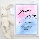 Search for watercolor gender reveal invitations Modern