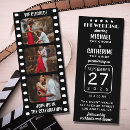 Search for movie poster invitations Black and white