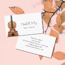Search for violin business cards Professional
