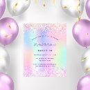 Search for mint sweet 16 invitations Glitter
