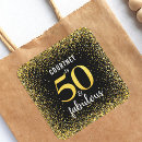 Search for 50th year stickers Black and gold