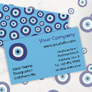 Search for evil eye business cards Blue