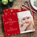 Search for baby photo christmas cards My first christmas