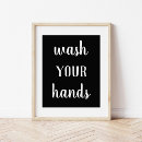Search for wash your hands sign art Quote