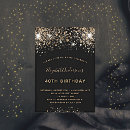 Search for womens 70th birthday invitations Glitter