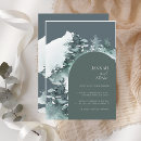 Search for forest green wedding invitations Winter