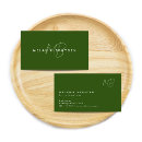 Search for dark green business cards Elegant