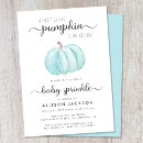 Search for pumpkin baby sprinkle invitations Watercolor