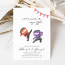 Search for karate party invitations Joint ninja party