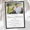 Search for black golf invitations Black and white