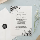 Search for black and white shower wedding invitations Elegant