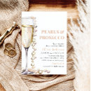 Search for pearl bridal shower invitations Elegant
