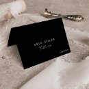 Search for rehearsal dinner place cards Black and white