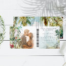 Search for palm tree save the dates Boarding pass