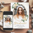 Search for nature graduation invitations Watercolor