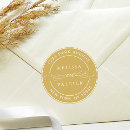 Search for gold name stickers Return address