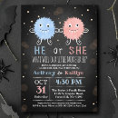 Search for halloween gender reveal invitations He or she