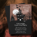 Search for haunted castle invitations Bats