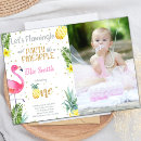 Search for flamingo and pineapple invitations For kids