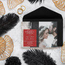 Search for black white red wedding invitations Minimalist