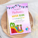 Search for water slide birthday invitations Summer