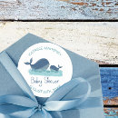 Search for baby shower whale stickers Under the sea