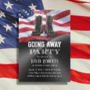 Search for military going away party invitations Patriotic