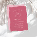 Search for magenta pink wedding invitations Modern