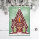 Search for gingerbread house christmas cards Winter