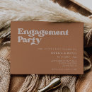 Search for brown engagement party invitations Chic