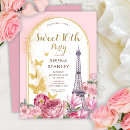 Search for night in paris sweet 16 invitations Girly