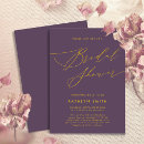 Search for purple bridal shower invitations Minimalist